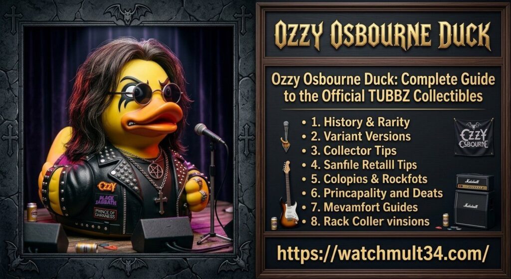 Ozzy Osbourne Duck: Complete Guide to the Official TUBBZ Collectibles Ozzy Osbourne Duck
