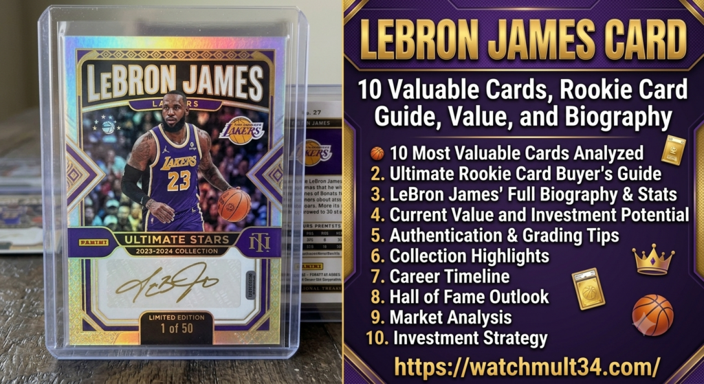 LeBron James Card: 10 Valuable Cards, Rookie Card Guide, Value, and Biography LeBron James Card